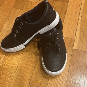 Nautica Black and White Kids Dress Shoes